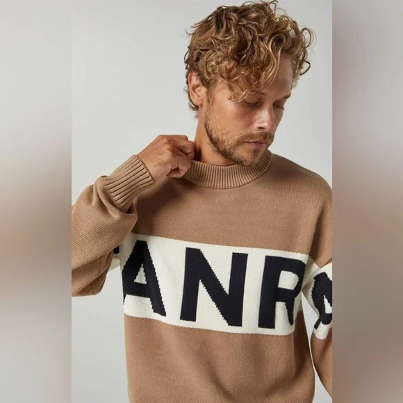 ANR LOGO SWEATER Alp-n-Rock Ivory White Luxury Ski Unisex Ski